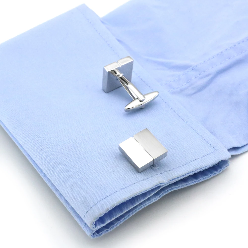 Luxus Manschettenknöpfe Silber