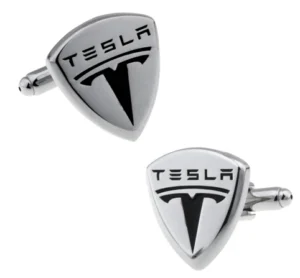 Manschettenknöpfe Tesla Silber