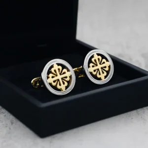 Luxus Bi-Color Manschettenknöpfe